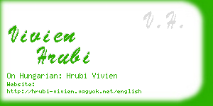 vivien hrubi business card